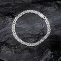6 mm lab-created moissanite Cuban link bracelet, product photo