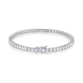 Lab-Created Moissanite Tennis Bracelet with GRA Card, 925 Sterling Silver, product photo