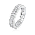 Men's 2 mm Lab-Created Moissanite Band Ring, product photo