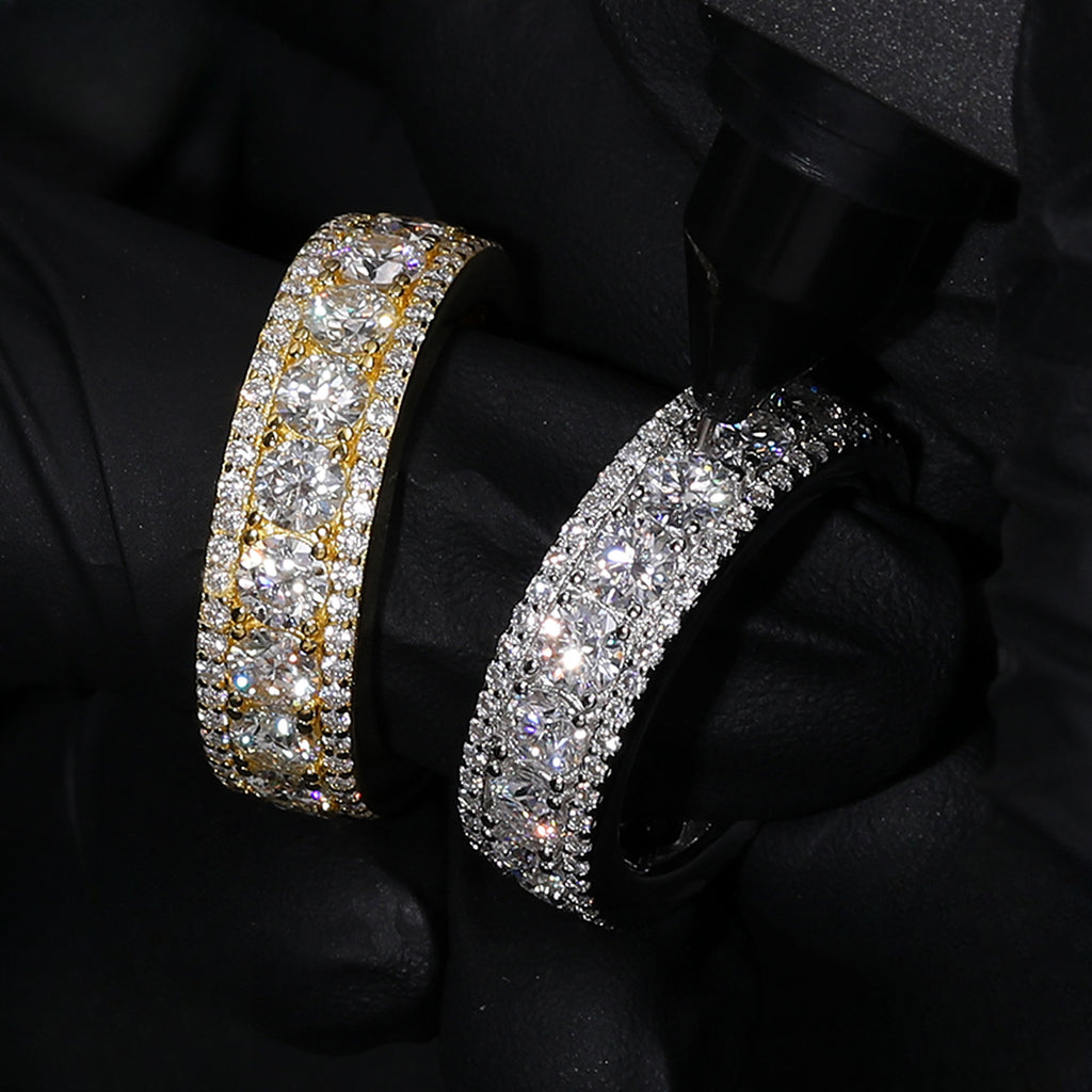 Men's 2 mm Lab-Created Moissanite Band Ring, additional view