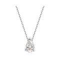 Pear-Cut Lab-Created Moissanite Pendant Necklace, 925 Sterling Silver, product photo